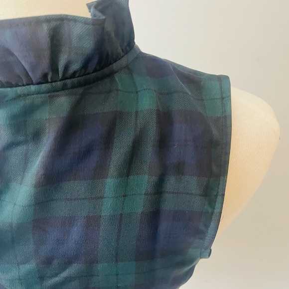 J. Crew Navy & Green Plaid Shell Tank NWT - Picture 6 of 8